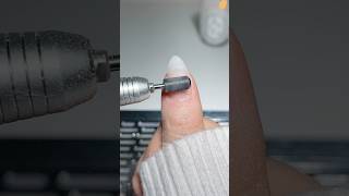 ASMR NATURAL NAIL REFRESH 🫧🤍 asmr nails shorts [upl. by Blessington]