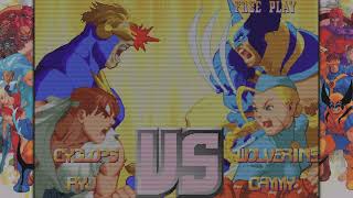 MARVEL vs CAPCOM Fighting Collection Arcade Classics Xmen vs st fighter ryu [upl. by Bolen973]