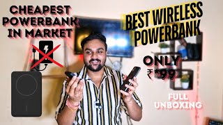 Best MagSafe Power Bank for iPhone Android All Devices  Sasta Masala Without Wire Powerbank viral [upl. by Atig969]