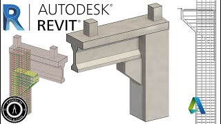 Revit  Concrete Detailing  Concrete IBeam and Corbel Connection [upl. by Swayne]