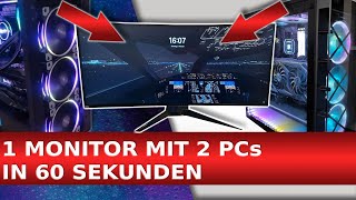 1 MONITOR 2 PC 🆗 Laptop und Pc an einem Monitor einfach umschalten Anleitung Deutsch [upl. by Saltzman]