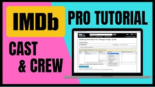 IMDb Pro Tutorial for Cast amp Crew edit your profile amp add your film [upl. by Ingrim]