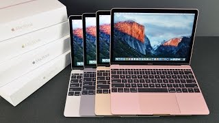 Apple MacBook 12inch 2016 Unboxing amp Review All Colors [upl. by Kachine]