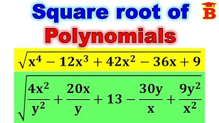 Square Root of Polynomials by division Method [upl. by Gabriellia]