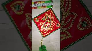 Easy door hanger at homedoorhanging artandcraft happydiwali [upl. by Itnahsa615]