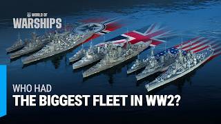 World War 2 Navy Comparison — Fleets Evolution 1939–1946 [upl. by Initof]