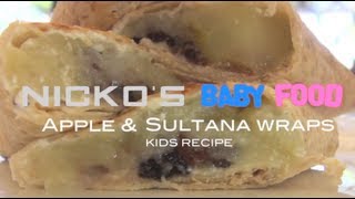 APPLE amp SULTANA WRAPS  Kids Recipe [upl. by Nelyak]