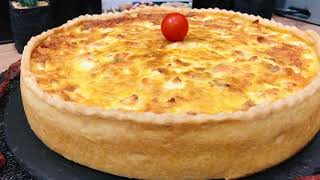 Quiche épinardsaumon avec pâte brisée inratableكيشتارت مالحة بنة عالمية، لن تغير الوصفة بعد اليوم [upl. by Hourihan513]