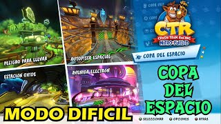 Crash Team Racing NitroFueled Copa del Espacio Gameplay en español latino Modo Dificil 11 [upl. by Ettelracs]