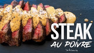 Wagyu Steak au Poivre  Pepper Steak Recipe  SAM THE COOKING GUY 4K [upl. by Anthe]