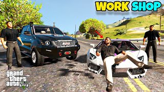 Franklin upgrade car in gta 5  franklin workshop  Shinchan and Chop [upl. by Yrotciv]