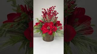 Impress your guests with this stunning magnolia arrangement ❤️shorts diy christmas holiday [upl. by Wrigley]