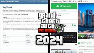 How to install Scripthookv and ScripthookvDotNet for GTAV 2024  StepbyStep Tutorial [upl. by Innek233]