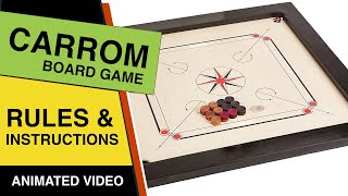 Carrom Board Game Rules amp Instructions  Learn How To Play Carrom Game [upl. by Joseph]