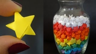 How to make lucky paper stars [upl. by Ihtak]