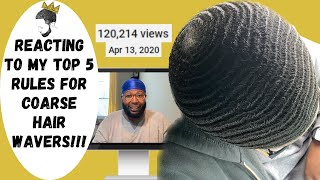 360 WAVES MY COARSE HAIR WAVER RULES STAND THE TEST OF TIME coarsehairedkingz [upl. by O'Donovan470]