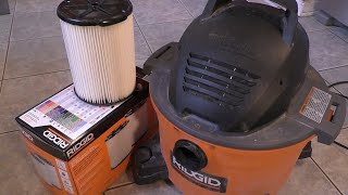 How to Replace a RIDGID Shop Vac Filter [upl. by Oskar]