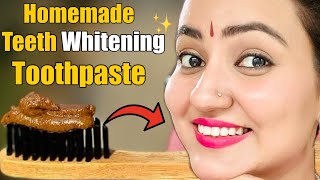 HOMEMADE AYURVEDIC TOOTHPASTE for TEETH WHITENING  Get White Teeth In Just 5 Mins [upl. by Seidnac]