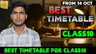 Best Timetable for Class10  Timetable For Class10 Board Exams 2025  How to Make Timetable [upl. by Vasya]