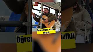 Karabükte öğrencilere sınav öncesi müzikli sürpriz karabük shorts keşfet müzik [upl. by Ramled]