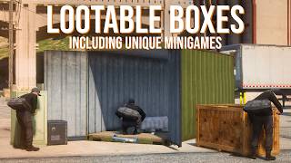 FiveM Script  Lootables Boxes ESX QBox QBCore  Lith Studios [upl. by Tupler]