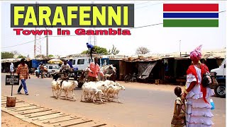 Driving through FARAFENNI Town in Gambia Africa  Unique town  Village of the Gambia [upl. by Proulx]