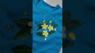 3 years baby boy sky blue fotua hand paint wood rose design viralvideo viralshorts handpainted [upl. by Alemat]