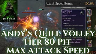 Andariels Visage Spiritborn Quill Volley Build Pit 80 Season 6 [upl. by Eelyma]