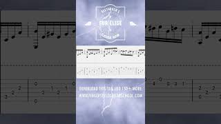 Fur Elise Classical Guitar Tab  PART 1 [upl. by Ronny706]