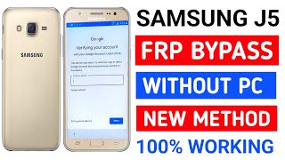 Samsung J5 SMJ500F FRP Unlock  Google Account Bypass 2023 Without PC PerfectMobileTeam [upl. by Orren625]