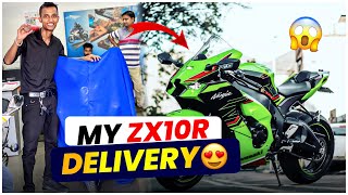 My First SuperBike Delivery 😍 Sasta Zx10r 😆  Sonu Vlogs [upl. by Gabrila]