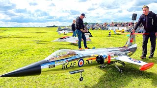 SELFBUILD F104 STARFIGHTER SCALE 14 RC TURBINE MODEL FLIGHT DEMONSTRATION [upl. by Dlonyer]