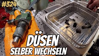 Einspritzdüsen Deutz D30 F2l 812 erneuern  Vevor Ultraschall Reiniger  324 Tractor [upl. by Docilu760]