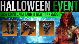 NEW WORLD NIGHTVEIL HALLOW EVENT GUIDE Loot Coin amp Farm Costumes Halloween Season 3 [upl. by Kered560]