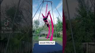 Aerial Silks 360Waterfall into Bomb Drop  Scorpion [upl. by Faunia]