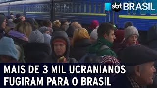 Mais de 3 mil ucranianos fugiram para o Brasil  SBT Brasil 230223 [upl. by Florance]