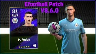 CARA PASANG PATCH EFOOTBALL 2024 MOBILE FULL LISENSI V860 TERBARU  GASS CUY [upl. by Charlotte594]