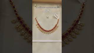 stone mango necklace bridalgoldchokernecklacedesigns [upl. by Egarton]