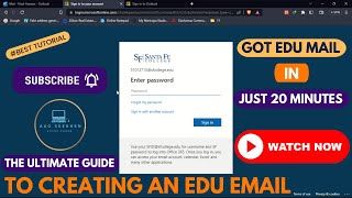 The Ultimate Guide to Creating an Edu Email  In Just 20 Minutes [upl. by Shepherd]