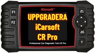 iCarsoft CR Pro  Uppgradera till den senaste versionen [upl. by Enitsirk]