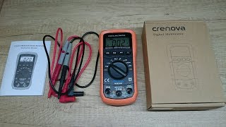 How to use digital Multimeter IEC610101 Crenova MS8233D unboxing review [upl. by Droffilc]