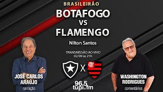 BOTAFOGO 1 X 2 FLAMENGO  Campeonato Brasileiro  22ª rodada  02092023  AO VIVO [upl. by Nedla]