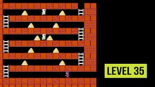 Lode Runner Level 35 Nes games [upl. by Aymer]