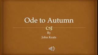 Ode to Autumn by John Keats short summary in Tamil First video of this channel [upl. by Schechter]