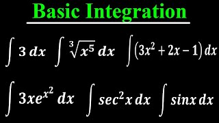 Basic Introduction to Integration  Finding Indefinite Integrals Formulas Integration Rules [upl. by Etsyrk]