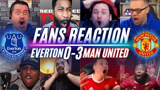 MAN UNITED FANS REACTION TO EVERTON 03 MAN UNITED  GARNACHO GOAL OF THE SEASON [upl. by Ahcropal]