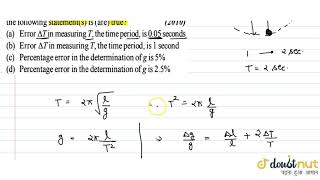 A student uses a simple pendulum of exactly 1m length to determine g the acceleration due t [upl. by Osmond]