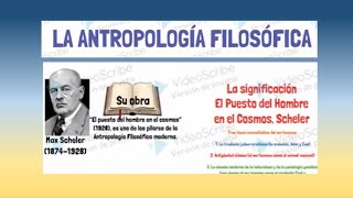 ANTROPOLOGIA FILOSOFICA DE MAX SCHELER [upl. by Atinuj]