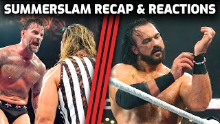 Too Much Acting CM Punk vs Drew McIntyre Match Recap amp Reactions  SUMMERSLAM 2024 [upl. by Murvyn]