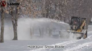 Skid Steer Snow Blade [upl. by Gayner]